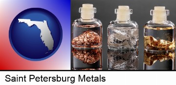 gold, silver, and copper nuggets in Saint Petersburg, FL