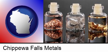 gold, silver, and copper nuggets in Chippewa Falls, WI