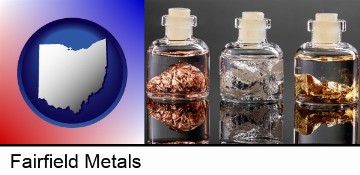 gold, silver, and copper nuggets in Fairfield, OH